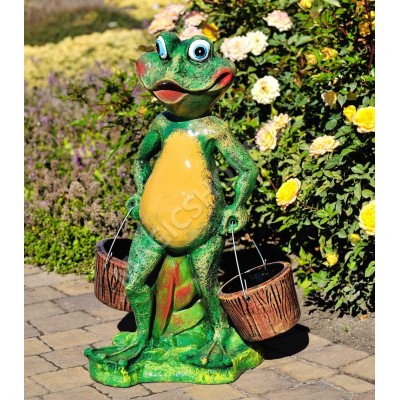 Садовая фигурка Cera Лягушка с ведрами